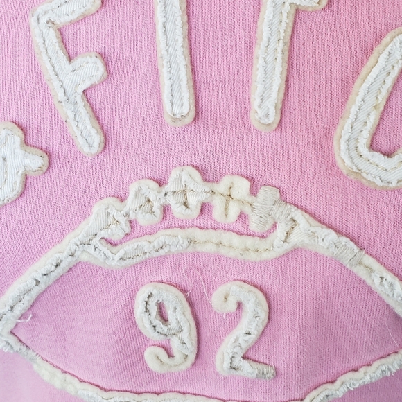 Abercrombie & Fitch pink hooded sweatshirt. Size L - Picture 2 of 6